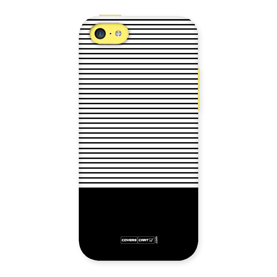Classy Black Stripes Back Case for iPhone 5C