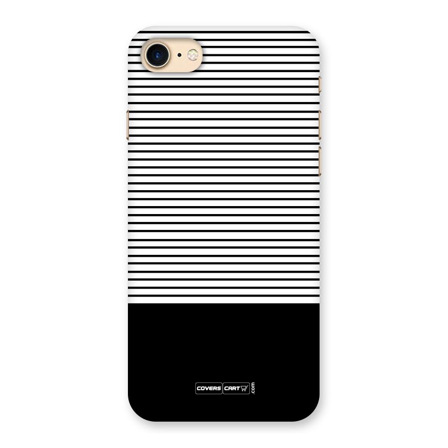 Classy Black Stripes Back Case for iPhone 7