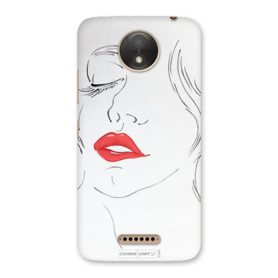 Classy Girl Back Case for Moto C Plus