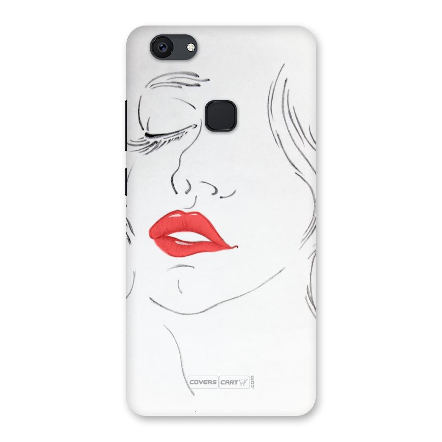 Classy Girl Back Case for Vivo V7 Plus