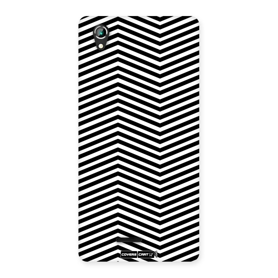 Classy Zig Zag Back Case for Lava Iris 800