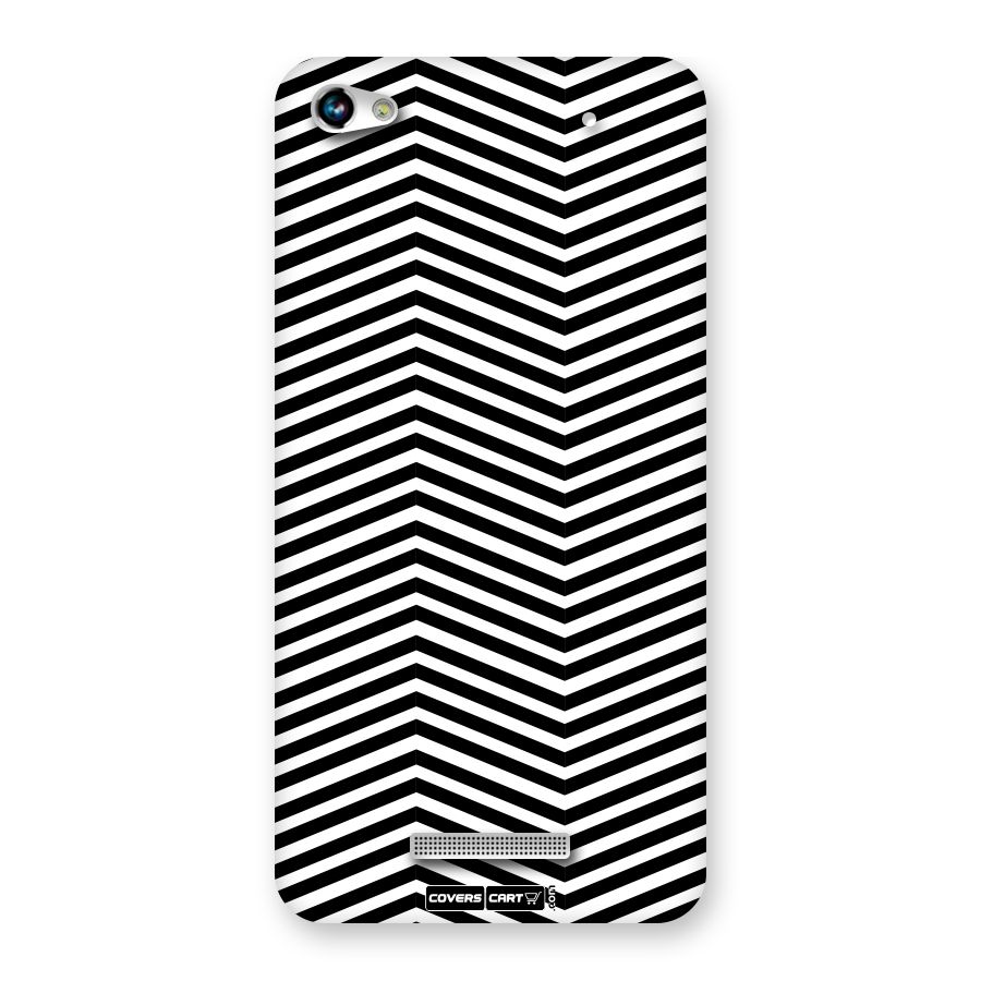 Classy Zig Zag Back Case for Micromax Hue 2
