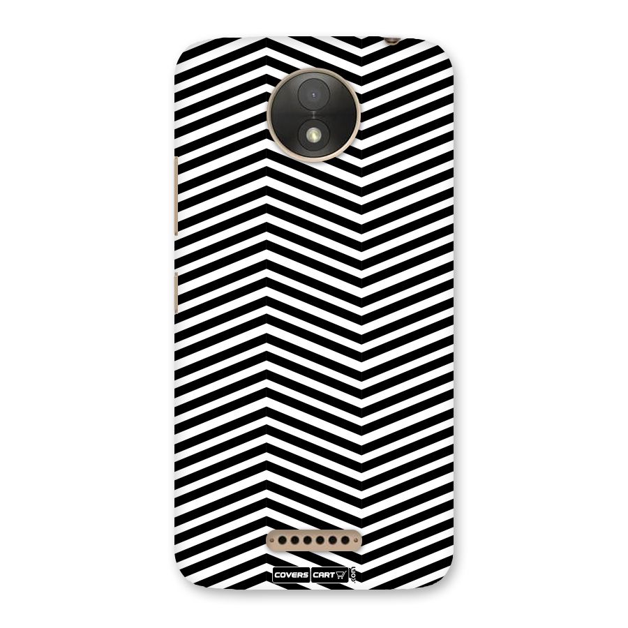 Classy Zig Zag Back Case for Moto C Plus