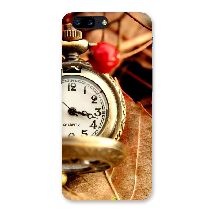 Clock And Cherry Back Case for OnePlus 5