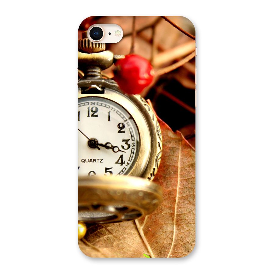Clock And Cherry Back Case for iPhone 8