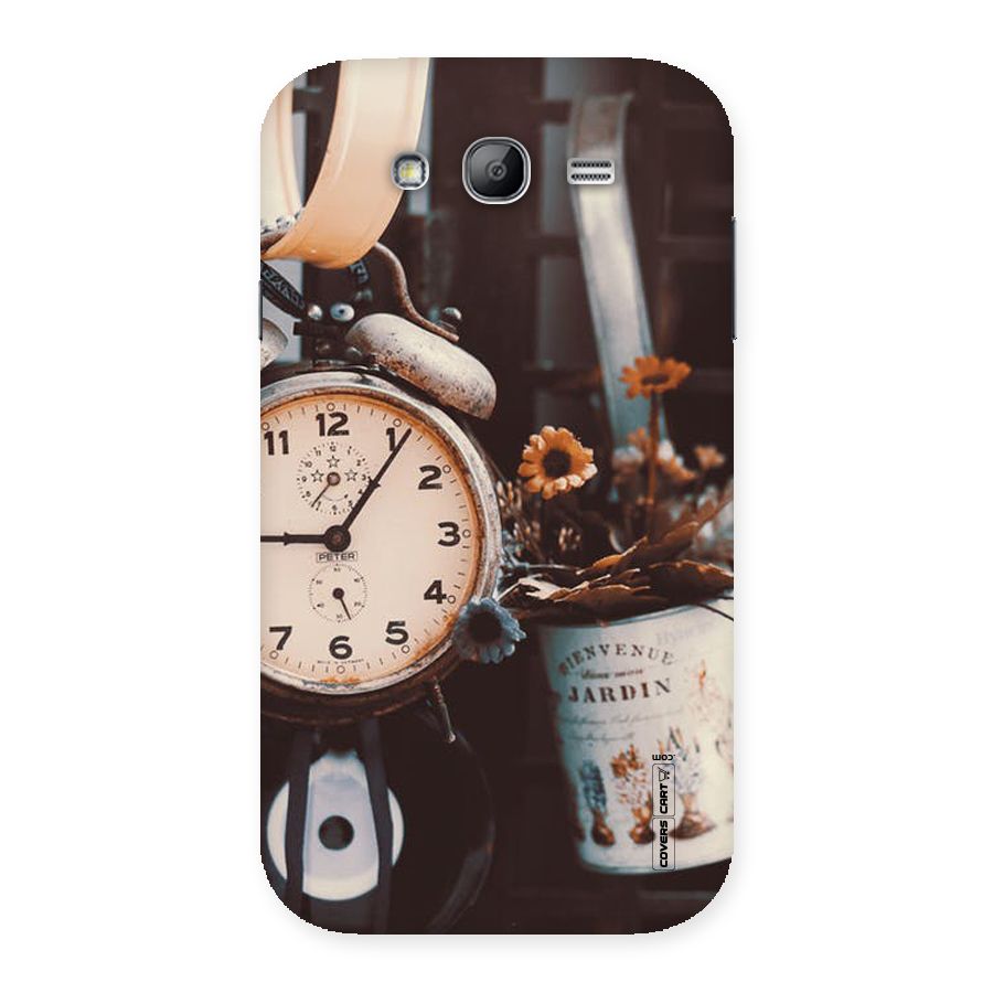 Clock And Flowers Back Case for Galaxy Grand