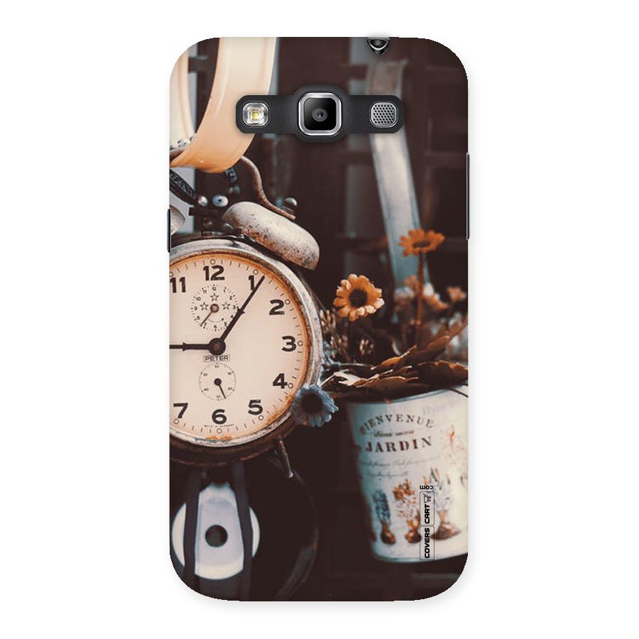 Clock And Flowers Back Case for Galaxy Grand Quattro