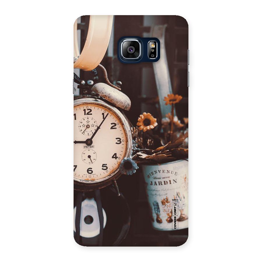 Clock And Flowers Back Case for Galaxy Note 5