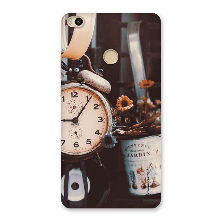 Clock And Flowers Back Case for Mi Max 2