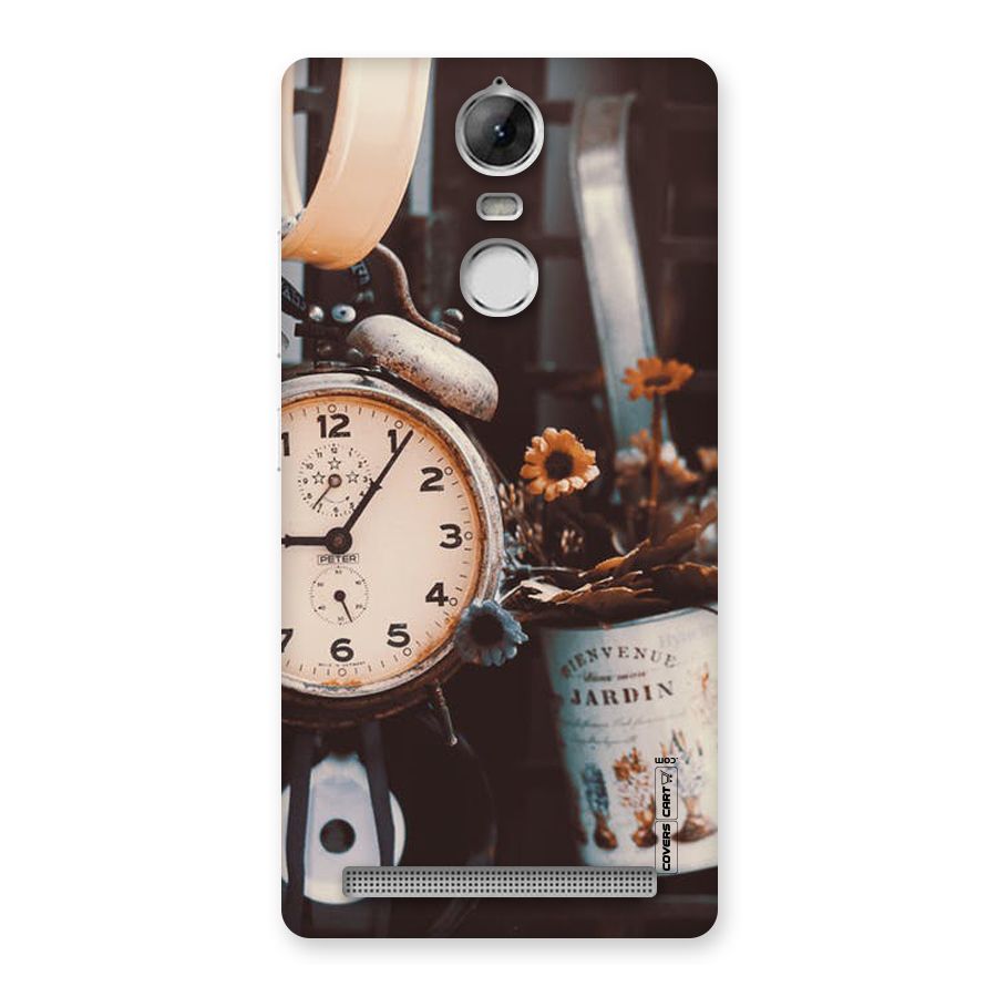 Clock And Flowers Back Case for Vibe K5 Note