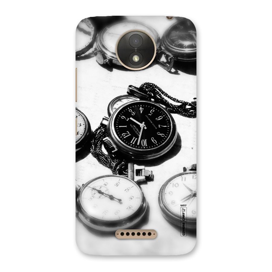 Clock Collection Back Case for Moto C Plus
