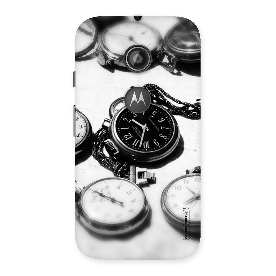 Clock Collection Back Case for Moto E 2nd Gen