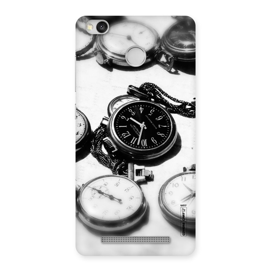 Clock Collection Back Case for Redmi 3S Prime