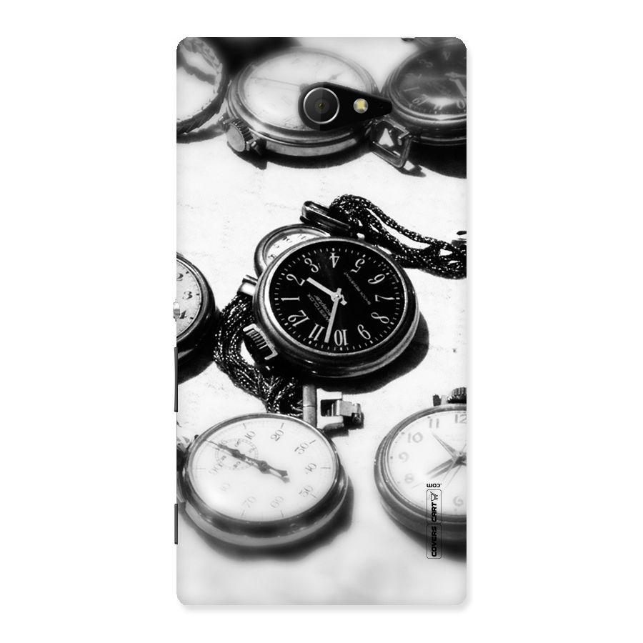 Clock Collection Back Case for Sony Xperia M2