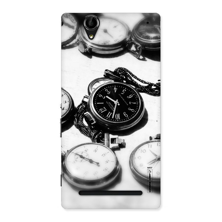 Clock Collection Back Case for Sony Xperia T2