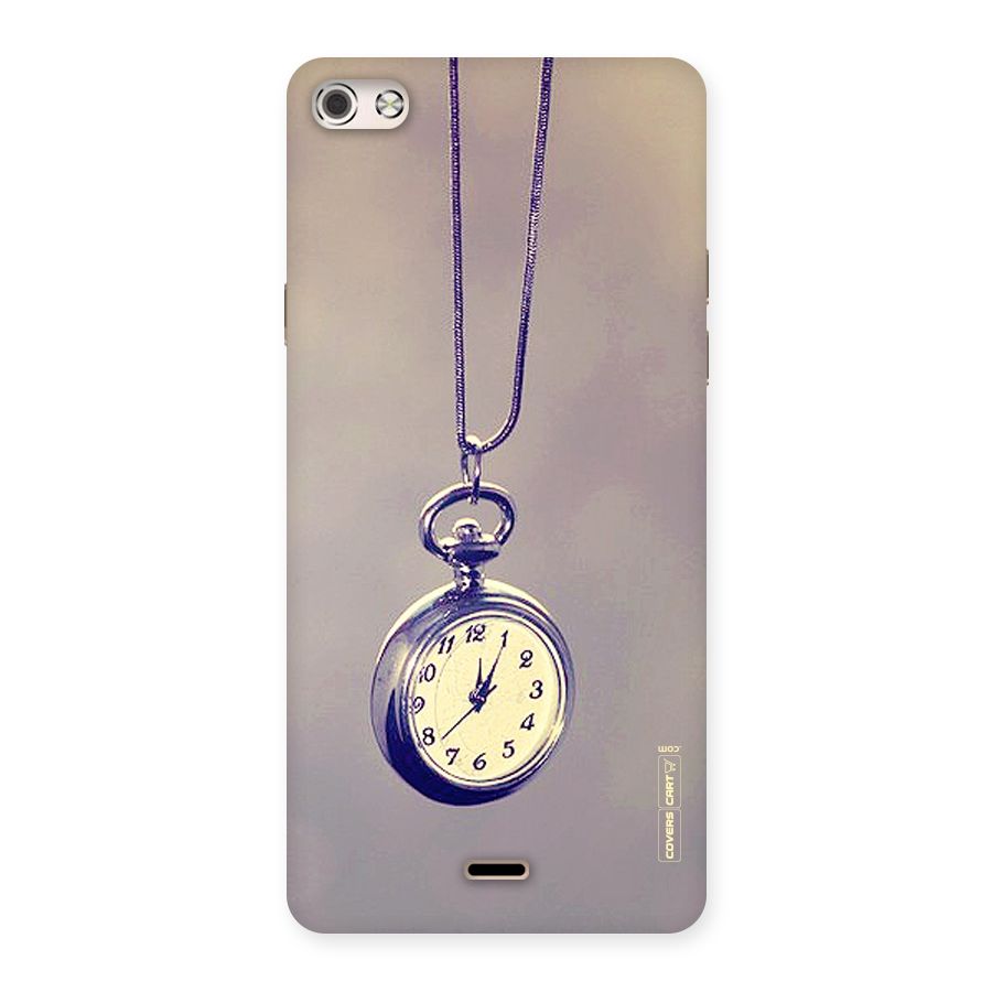 Clock Locket Back Case for Micromax Canvas Silver 5
