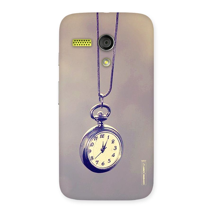Clock Locket Back Case for Moto G