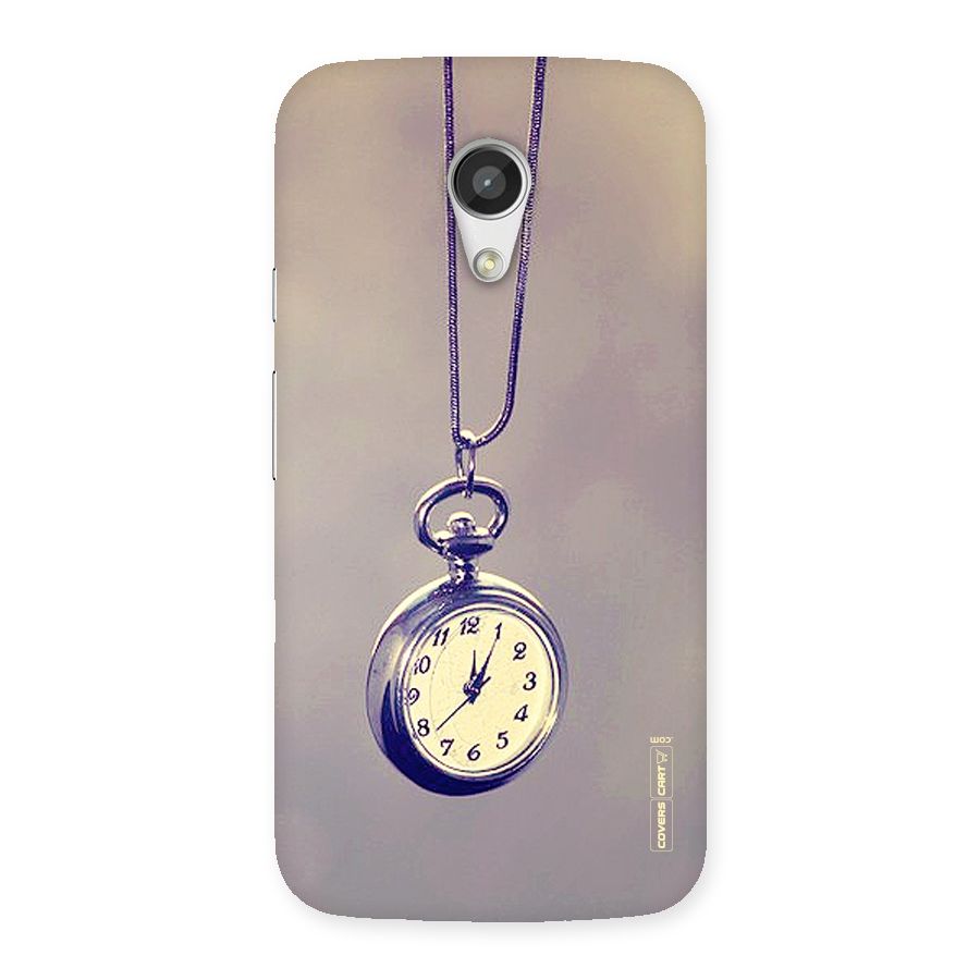 Clock Locket Back Case for Moto G 2nd Gen