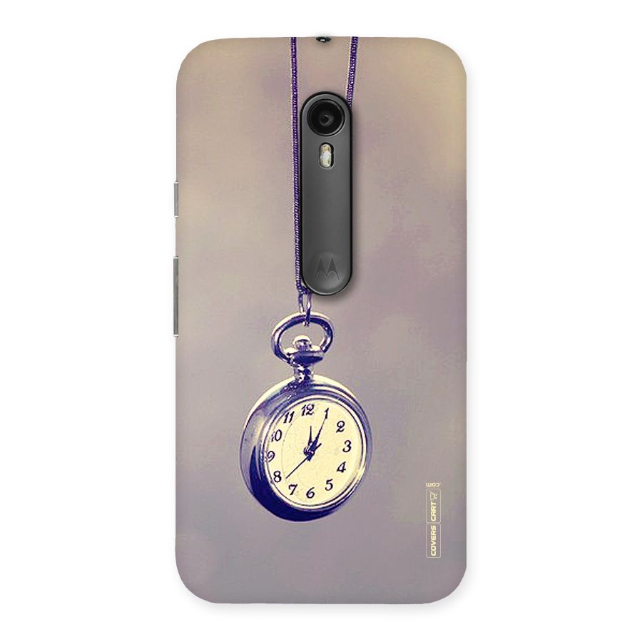Clock Locket Back Case for Moto G Turbo