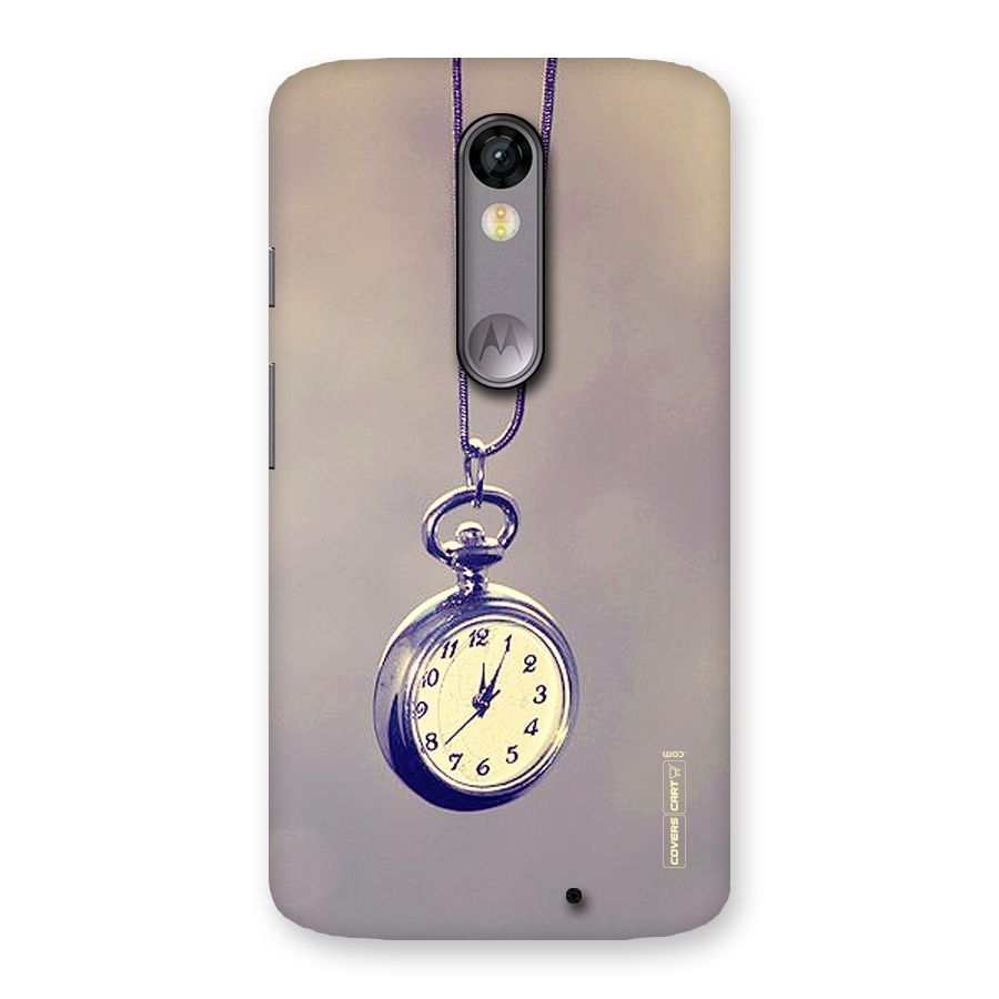 Clock Locket Back Case for Moto X Force