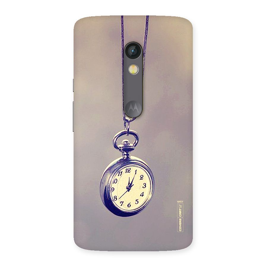 Clock Locket Back Case for Moto X Play