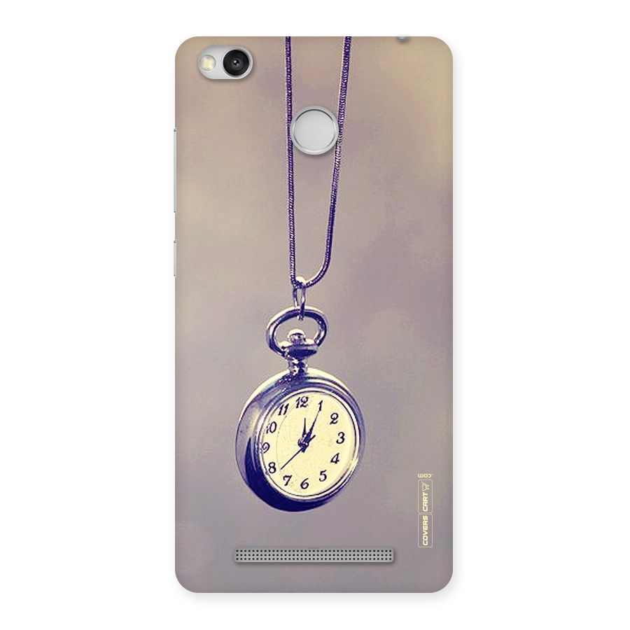 Clock Locket Back Case for Redmi 3S Prime