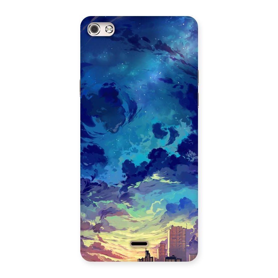 Cloud Art Back Case for Micromax Canvas Silver 5