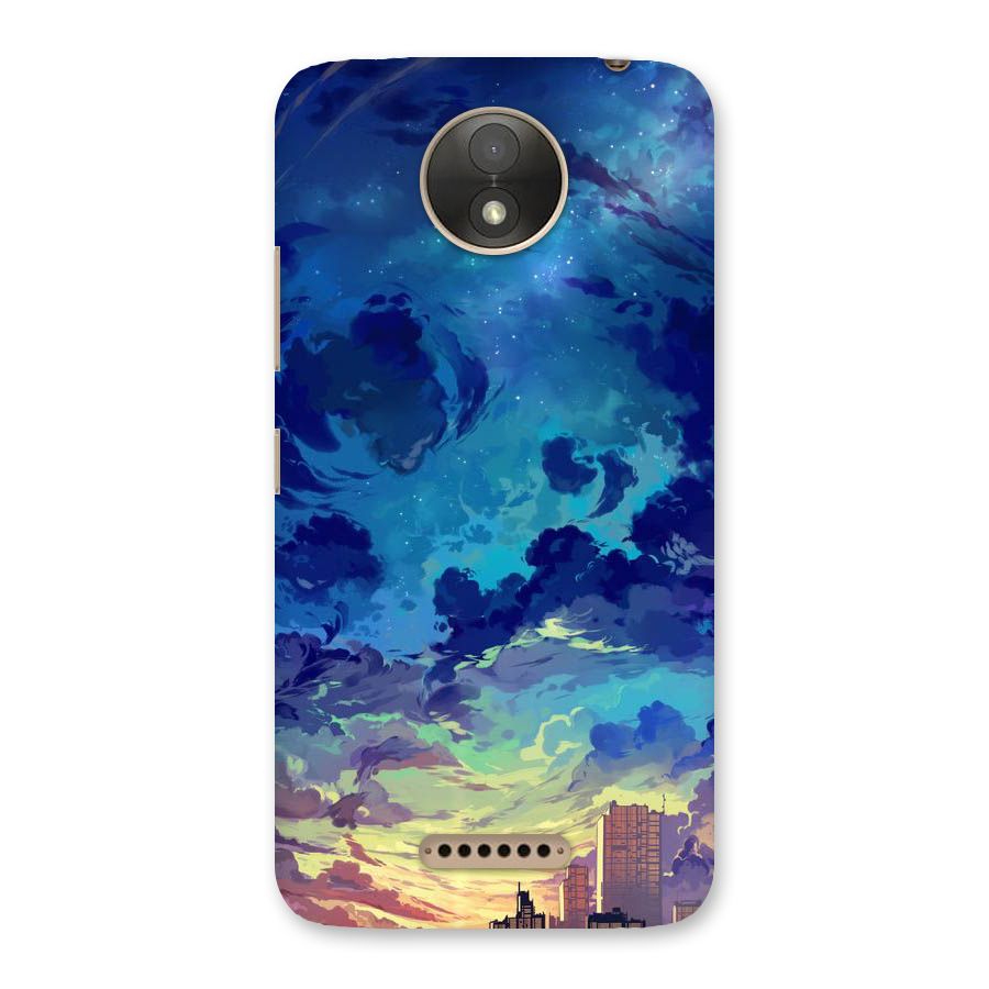 Cloud Art Back Case for Moto C Plus