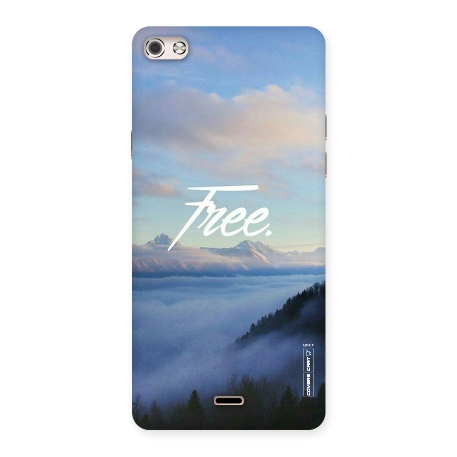 Cloudy Free Back Case for Micromax Canvas Silver 5