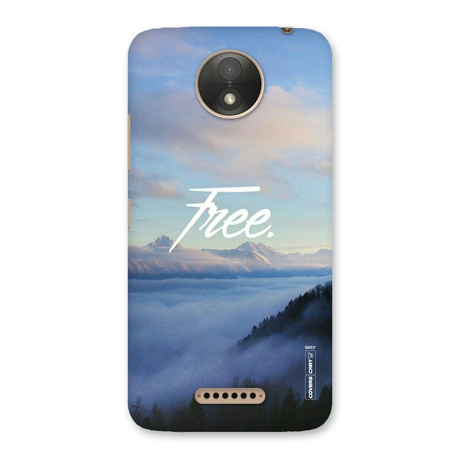 Cloudy Free Back Case for Moto C Plus