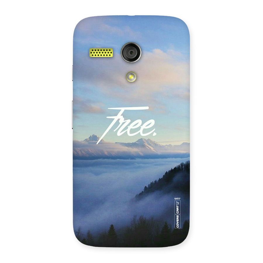 Cloudy Free Back Case for Moto G