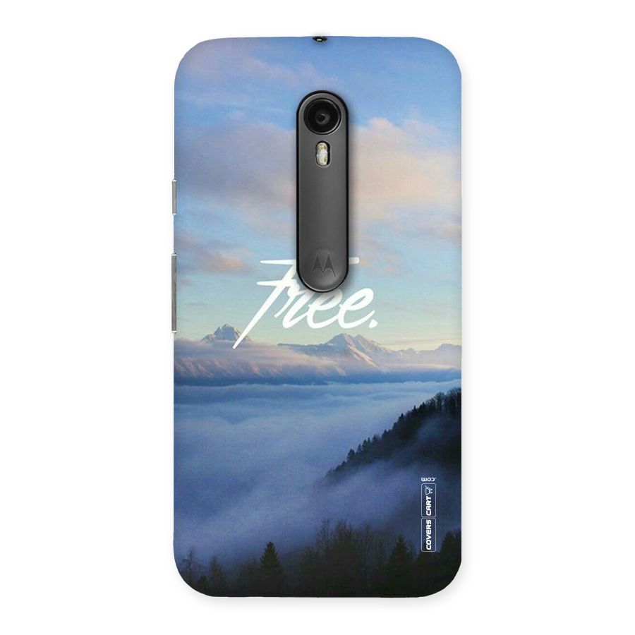 Cloudy Free Back Case for Moto G3