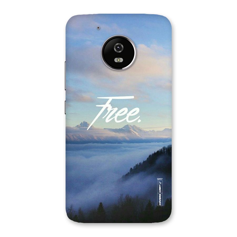 Cloudy Free Back Case for Moto G5