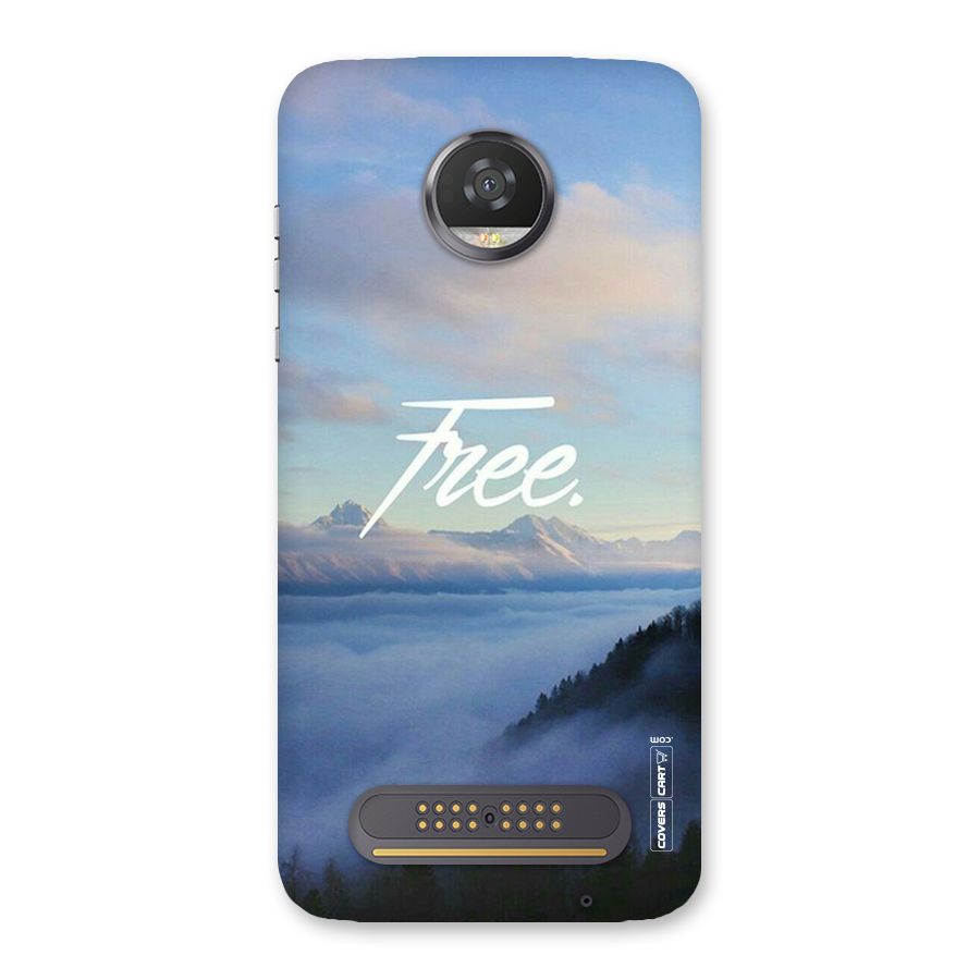 Cloudy Free Back Case for Moto Z2 Play