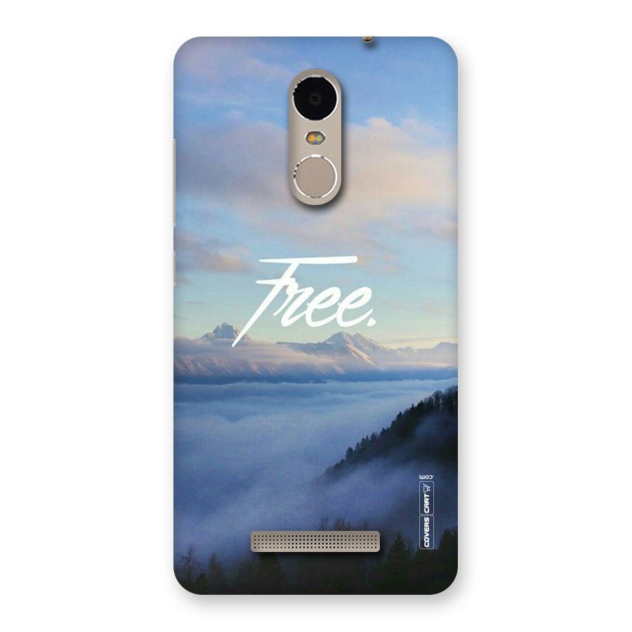 Cloudy Free Back Case for Xiaomi Redmi Note 3