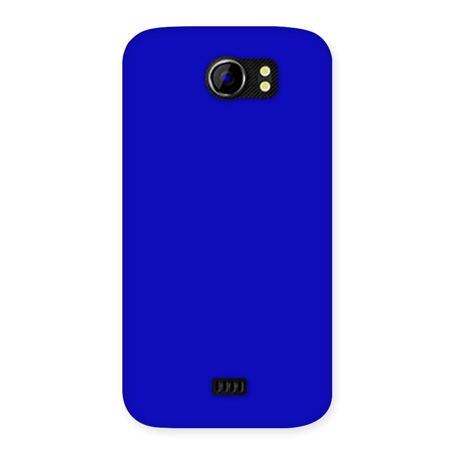 Cobalt Blue Back Case for Micromax Canvas 2 A110