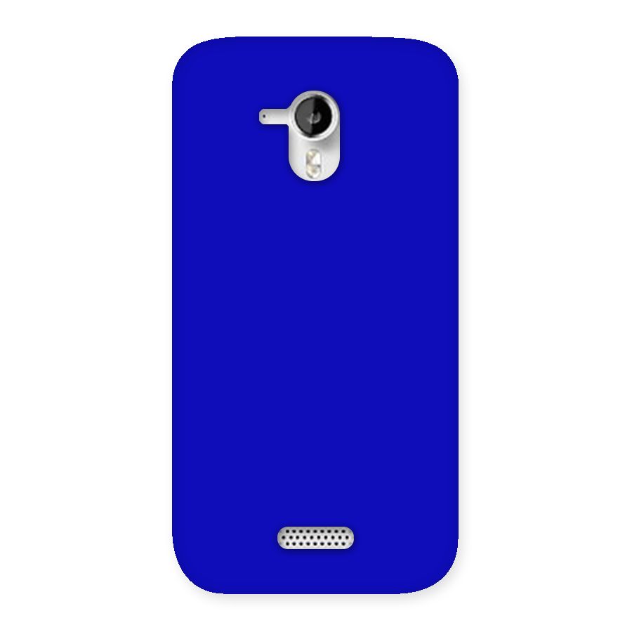 Cobalt Blue Back Case for Micromax Canvas HD A116