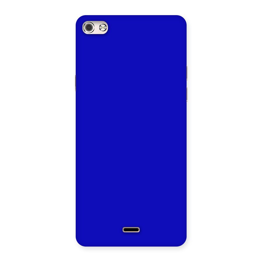 Cobalt Blue Back Case for Micromax Canvas Silver 5