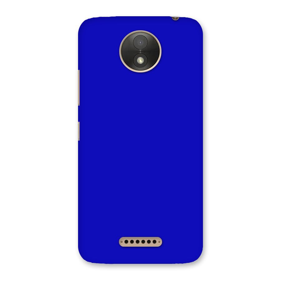 Cobalt Blue Back Case for Moto C Plus