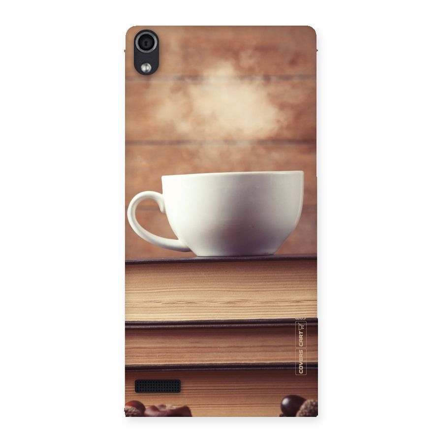 Coffee And Bookworm Back Case for Ascend P6