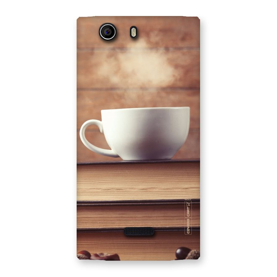 Coffee And Bookworm Back Case for Canvas Nitro 2 E311