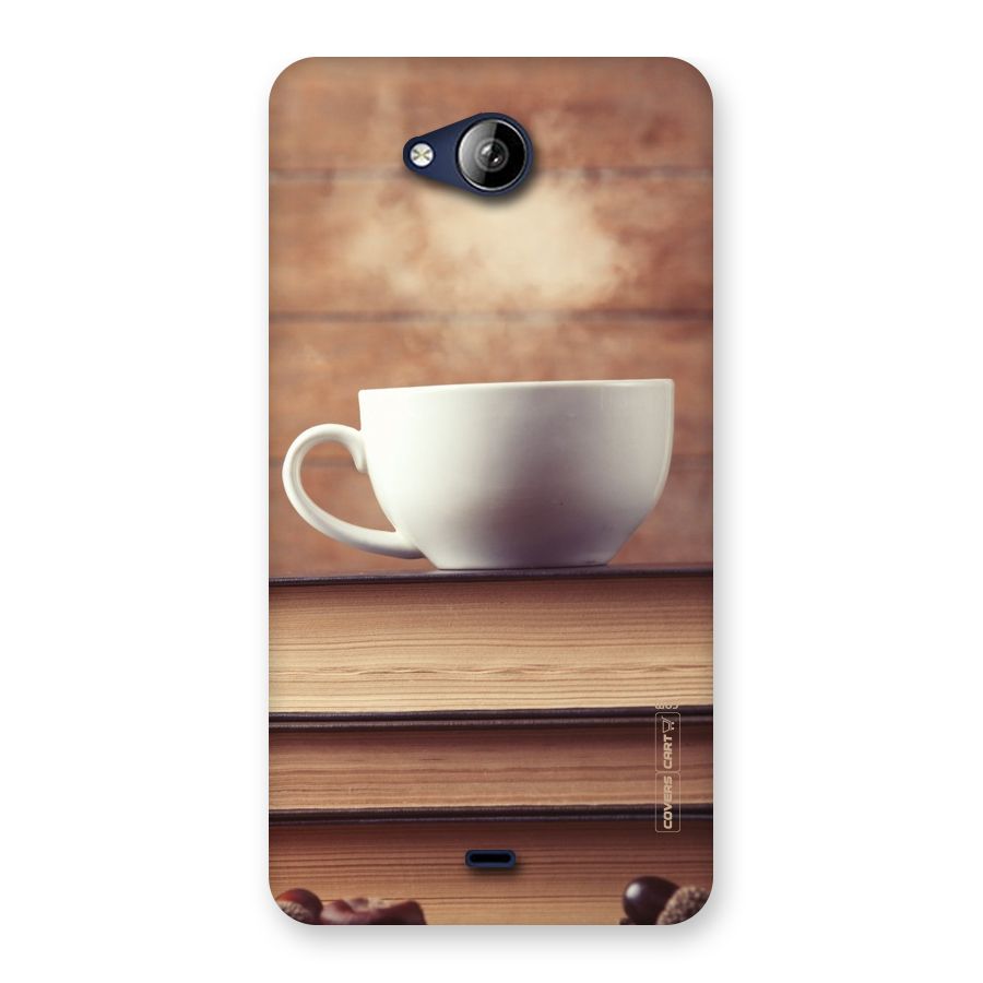 Coffee And Bookworm Back Case for Canvas Play Q355