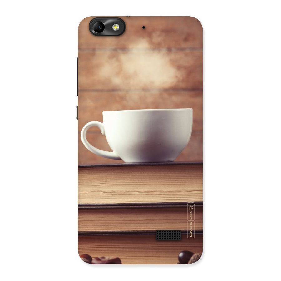 Coffee And Bookworm Back Case for Honor 4C