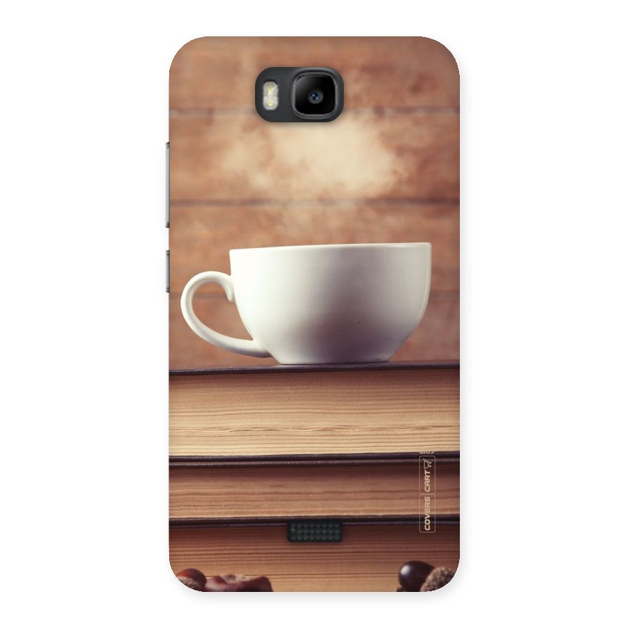 Coffee And Bookworm Back Case for Honor Bee