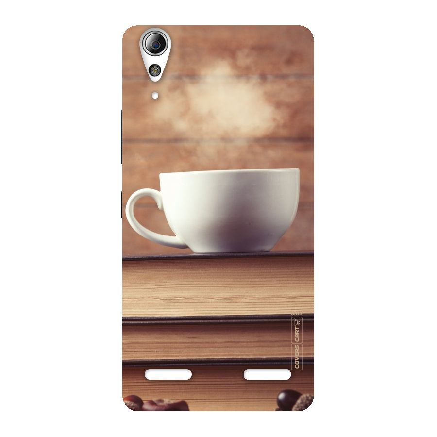 Coffee And Bookworm Back Case for Lenovo A6000