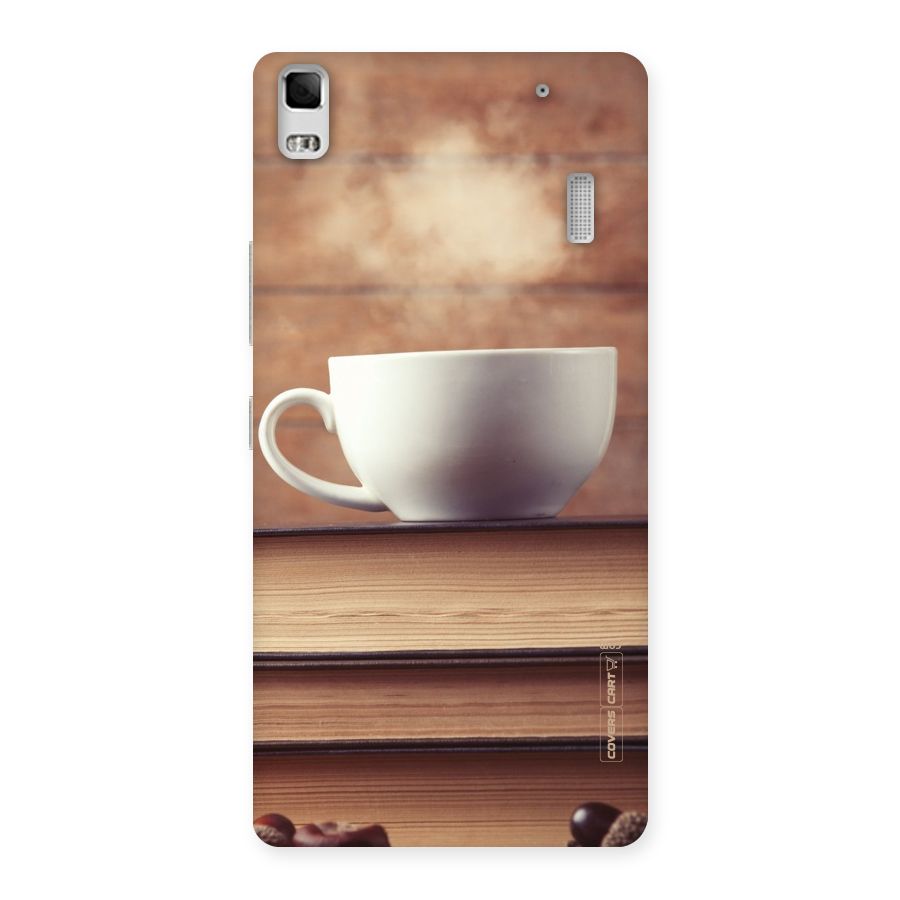 Coffee And Bookworm Back Case for Lenovo A7000