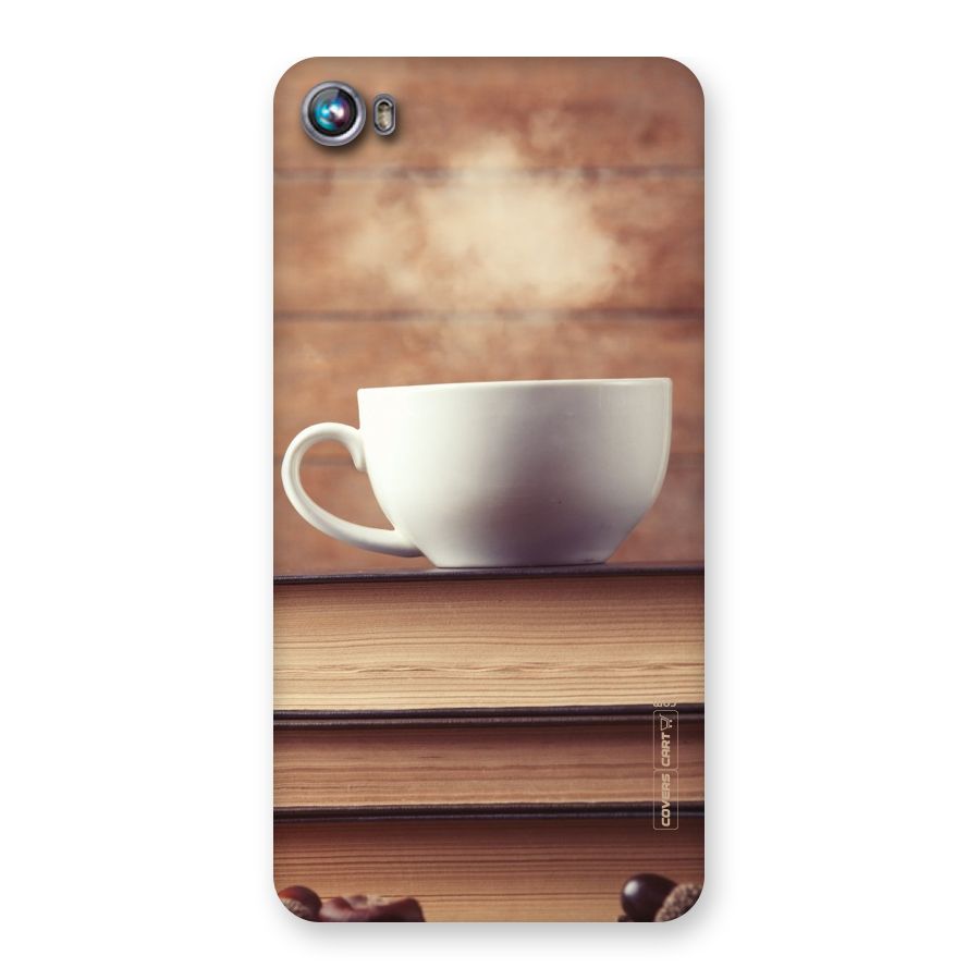 Coffee And Bookworm Back Case for Micromax Canvas Fire 4 A107