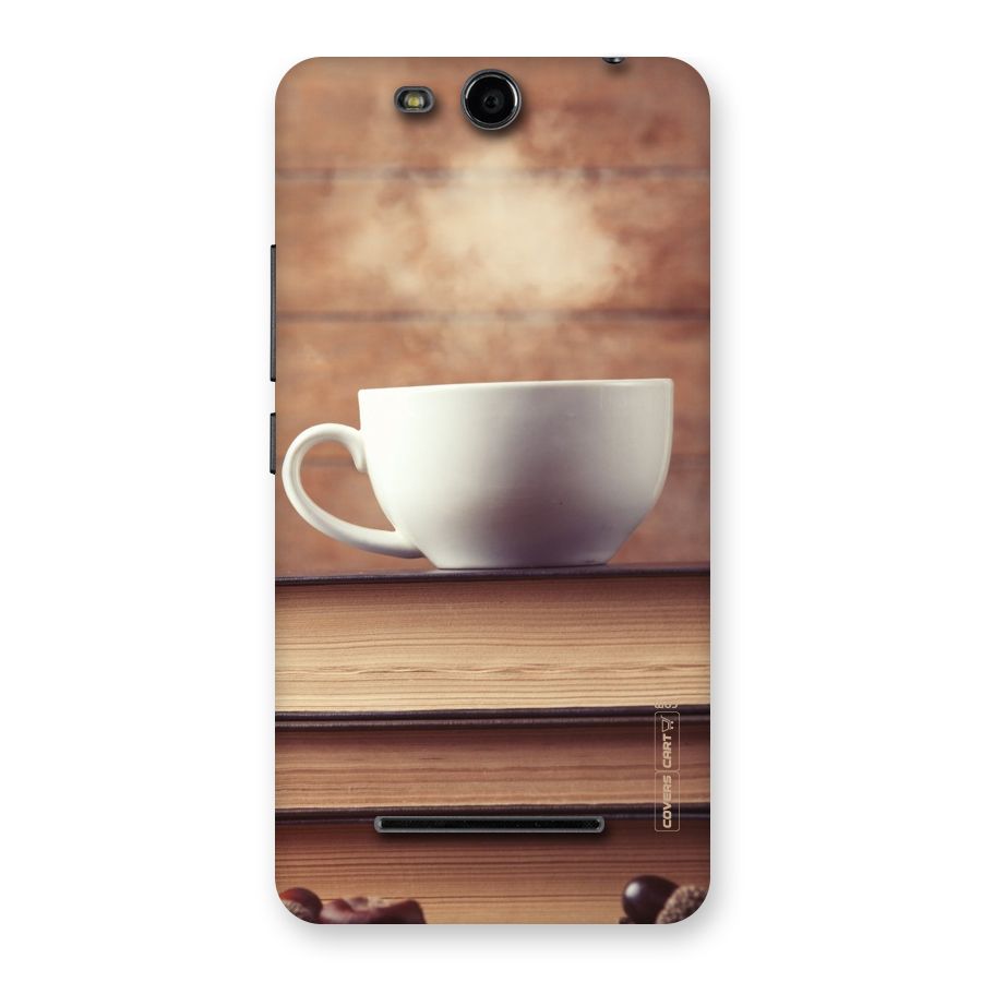 Coffee And Bookworm Back Case for Micromax Canvas Juice 3 Q392