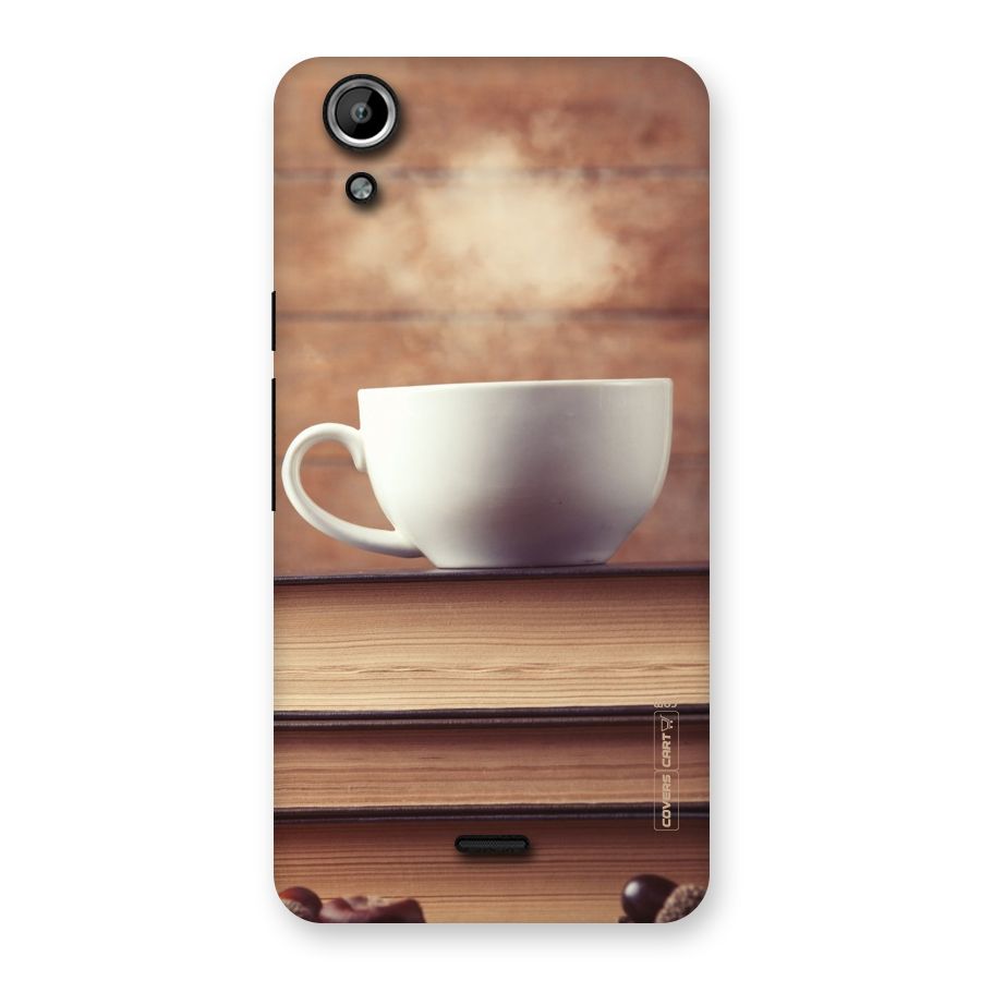 Coffee And Bookworm Back Case for Micromax Canvas Selfie Lens Q345