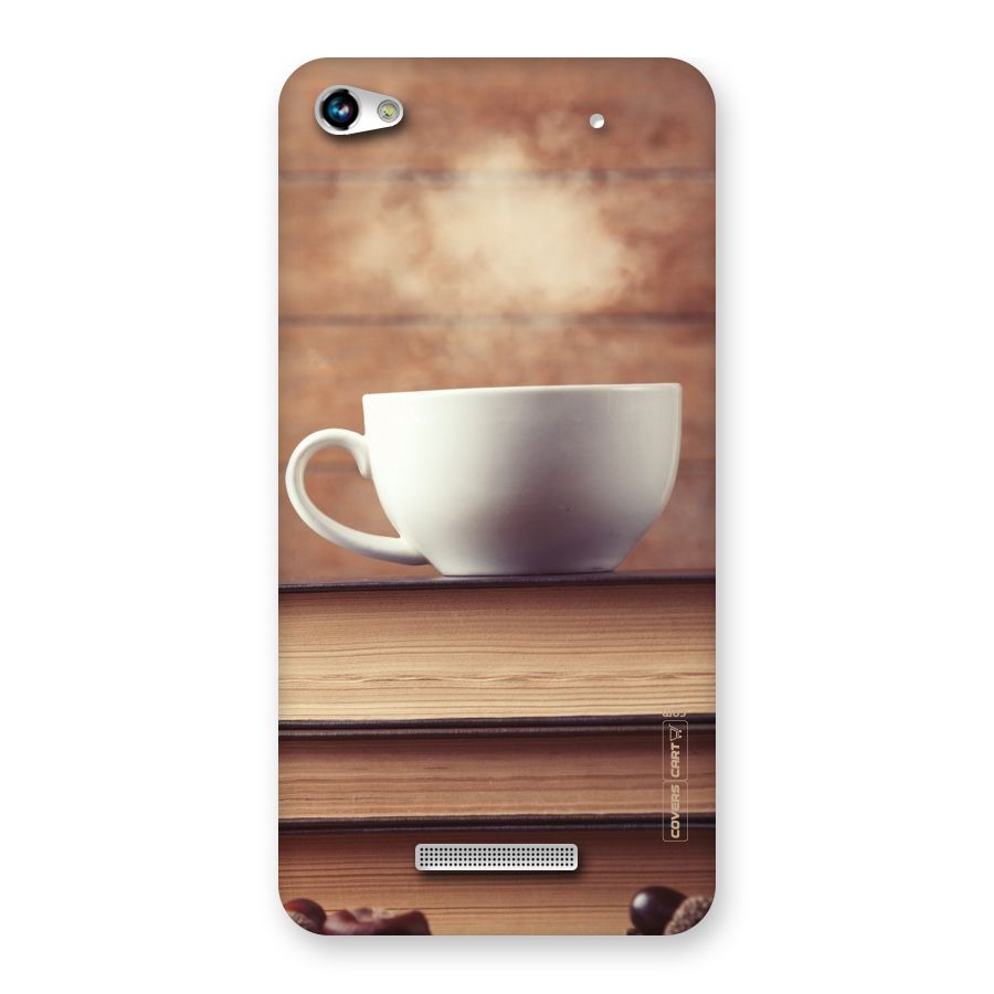 Coffee And Bookworm Back Case for Micromax Hue 2